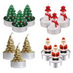 Home Decor Mini Christmas Candles 12 Set