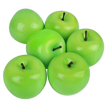 Realistic Artificial Apples - Set of 6 - Red