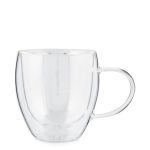 Double Wall Borosilicate Barista Coffee Mugs - Set of 2 x 250ml