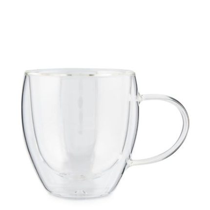 Double Wall Borosilicate Barista Coffee Mugs - Set of 2 x 250ml