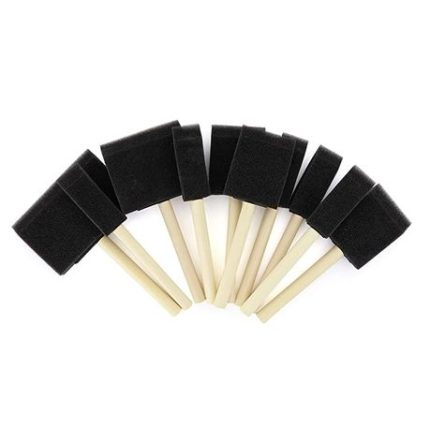 Sponge Foam Tip Brushes - Pack of 10 Assorted Sizes (Pack of 4)