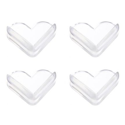 4 Pieces Baby Proof Corner Protector Heart Shape