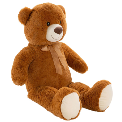 Kitro Brown Giant Fur Teddy Bear 120 cm