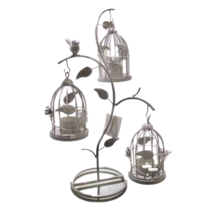 Bird Cage Candle Holder