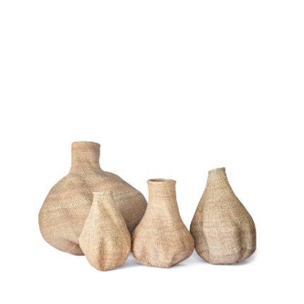 Gound Garlic Woven Basket - L