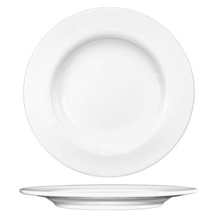 12-Piece Continental Polaris White Dinner Plate - 20 cm