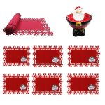 Christmas Table Decoration - Set of 8