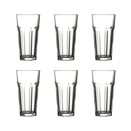 Retro Highball Casablanca Glasses - 6 Pack