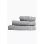 Cotton Single Border Towel (Steel) - Bath Towel