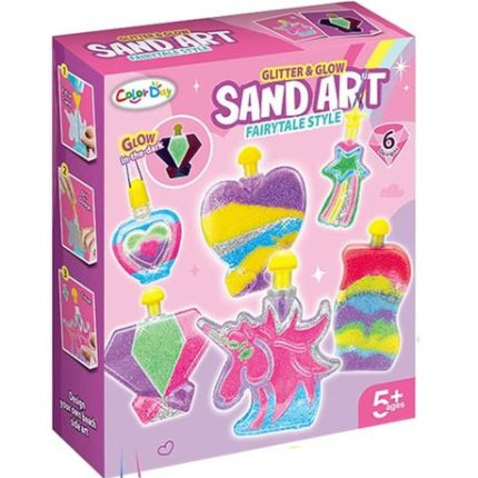 Kids Glitter & Glow Sand Art Kit - Fairytale Style