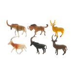 Set of 6 Jungle Animal Figurines - Antelopes
