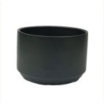 Round Ceramic Pot With Hole - Lime