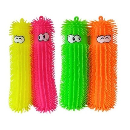 Light Up Sensory Spiky Caterpillar Stress Toy Assorted Colours (Pack of 8)