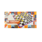 Checkers Board Game With Wood Tokens (28cm x 28cm)