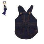 Denim Pet Summer Dress with Collar - S
