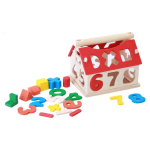 Houses Wooden Building Blocks Toy Multicolor Number Blocks