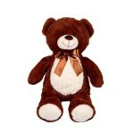 Soft Cuddly Stuffed Teddy Bear - 70cm - Dark Brown