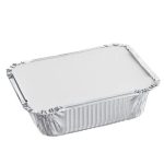 Disposable Aluminum Foil Containers with lid for Takeout Food, Catering - 20 Pack