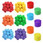 Home Decor Rainbow Birthday Party Backdrop Decorations - Set of 126