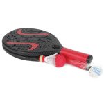 Kids Plastic Paddle Bat and Ball Set - Black