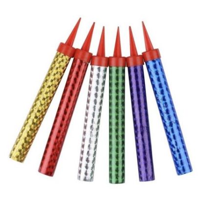 Birthday Cake Candle Multicolour Pack of 6