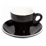 Italia Cappuccino Cups 300 ml + 16cm Saucers , Set of 6 - Red