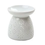 Large White Aroma Oil Burner