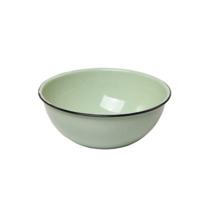 Enamel Mixing Bowl - Green- 18cm