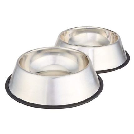 Stainless Steel Pet Dog Water And Food Bowl - Set - XS