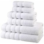 6 Piece - 100% Luxurious Cotton Bath Towel Set - peach