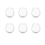 475ml Stemless Wine Glass Set - 6 Pieces