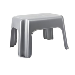 Grey Plastic Stepping Stool - 10 Inches