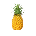 Realistic Artificial Pineapple Home Decor - Set of 2 - Yellow