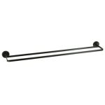 Double Towel Rail, Stainless Steel - 800mm - Silver