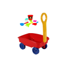 Beach Pull Along Wagon & Summer Beach Bucket with Accessories