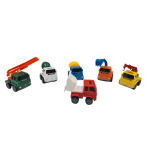 Construction Set of 6 Plastic Vehicles