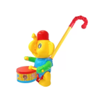 Walk n Push n Pull Along Elephant with Drum Tapping Toy for Kids