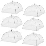 Food Covers Foldable Insect Proof Food Covers 6 Piece Reusable Food Tents