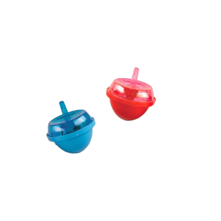 Plastic Light-Up - Musical Spinning Top - Set of 6