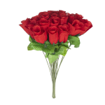 Kitro Red Desktop Valentine's Artificial Rose Bouquet