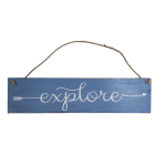 Wall Hanging Sign with Word - 10cm x 40cm - Love