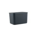 Stylish Plastic Storage Box - Charcoal