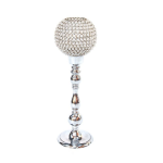 Crystal Ball Pillar Candle Holder - 68cm