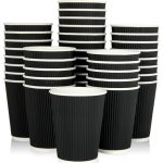 25pcs Disposable Paper Cup Thick Paper Coffee Cups - Brown
