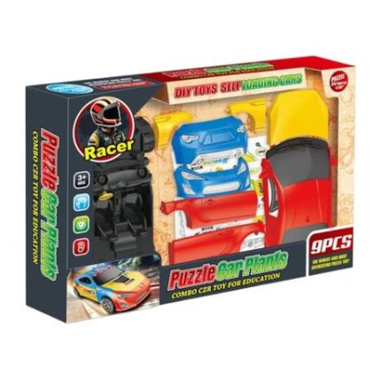 Puzzle Car Plant DIY Building Super Racing Toy Car - 9 Piece