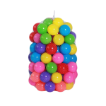 Colorful Fun Soft Plastic AirFilled Ocean Ball Palyballs - 100 Piece