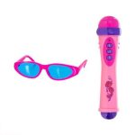 Stylish Singing Microphone Musical Toy with Light and Sound plus Sunglasses