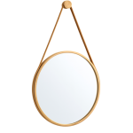 Round Wall Mirror 60x60cm - Decorative Hanging Mirror with Frame