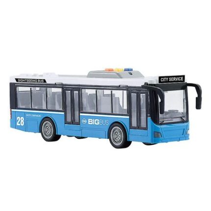 City Bus with Sound and Lights - Blue