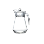 Elegant Arc Jug with Lid Glass Pitcher 1.3L - 2 Pack
